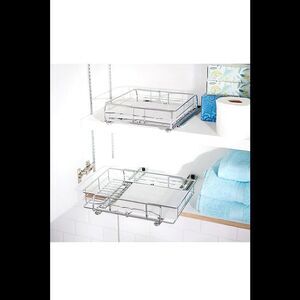 Pop-It Small Expanding Sliding Cabinet Organizers Clear - Set of 2